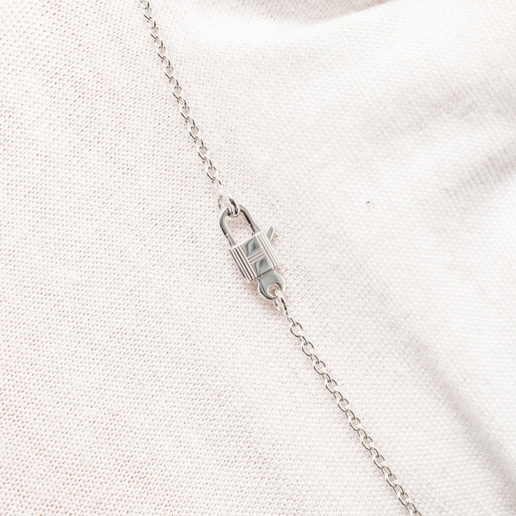 HERMES AMULETTE CONSTANCE PENDANT WHITE GOLD WITH DIAMONDS