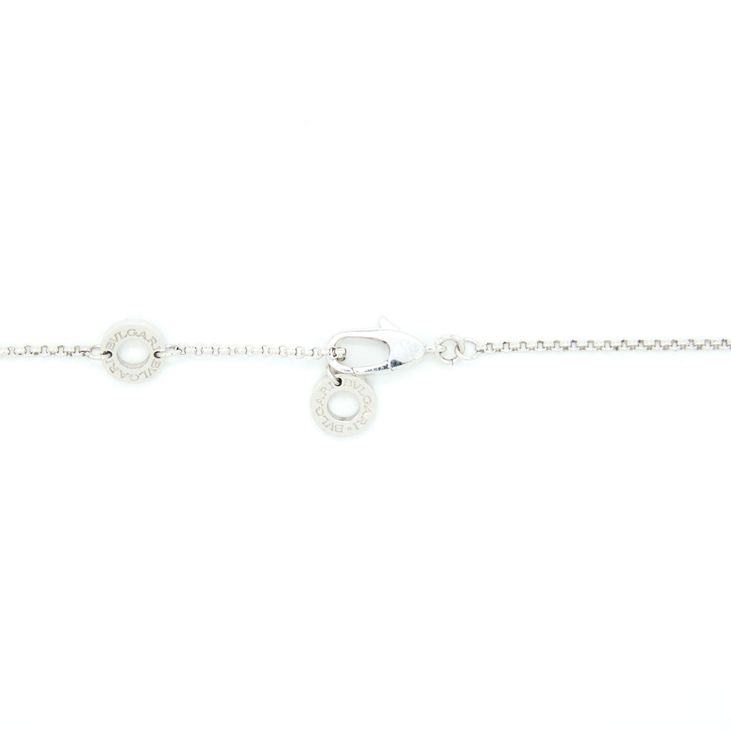 BVLGARI B.ZERO1 MINI NECKLACE WHITE GOLD WITH DIAMONDS