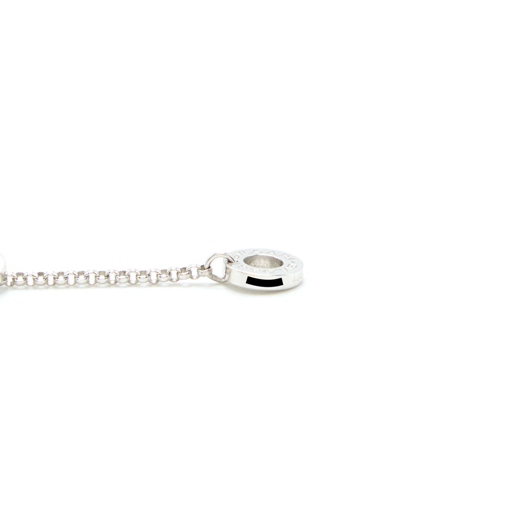 BVLGARI B.ZERO1 MINI NECKLACE WHITE GOLD WITH DIAMONDS
