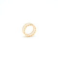 BVLGARI B ZERO RING TWO BANDS ROSE GOLD AND WHITE CERAMIC