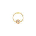DIOR ROSE DES VENTS RING XS, ROSE GOLD, DIMOND AND PINK OPAL