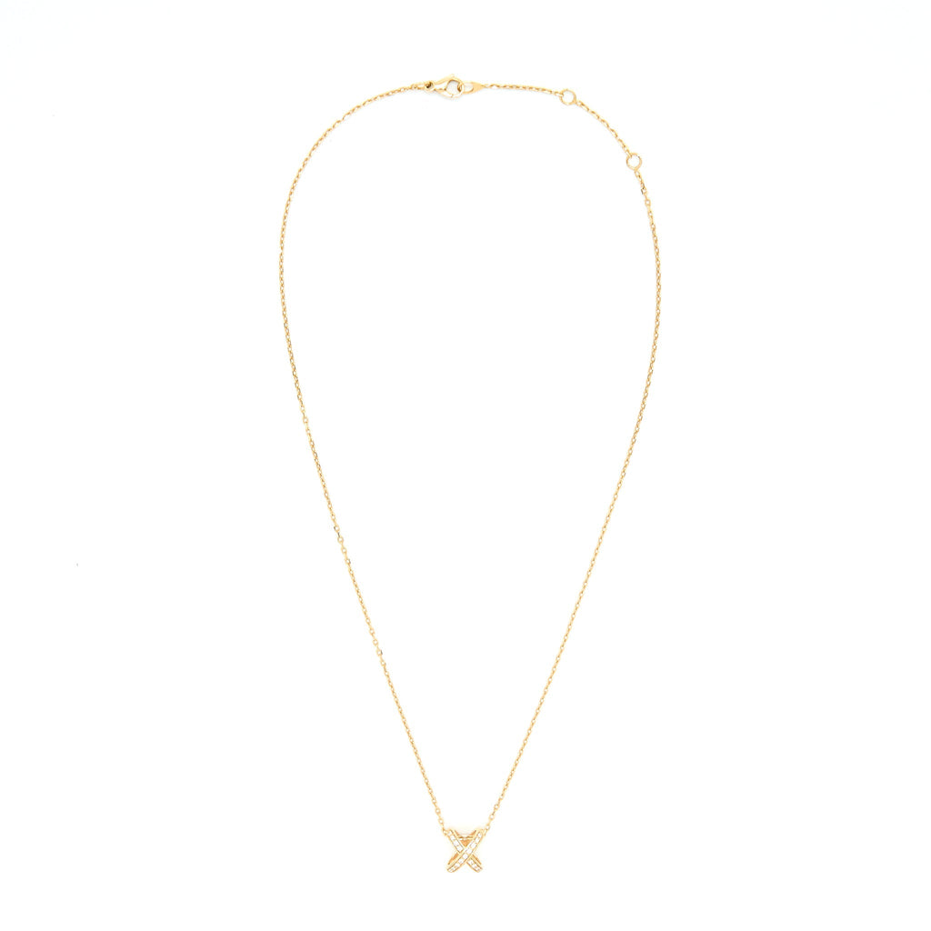 CHAUMET LIENS PENDANT PINK GOLD AND DIAMONDS