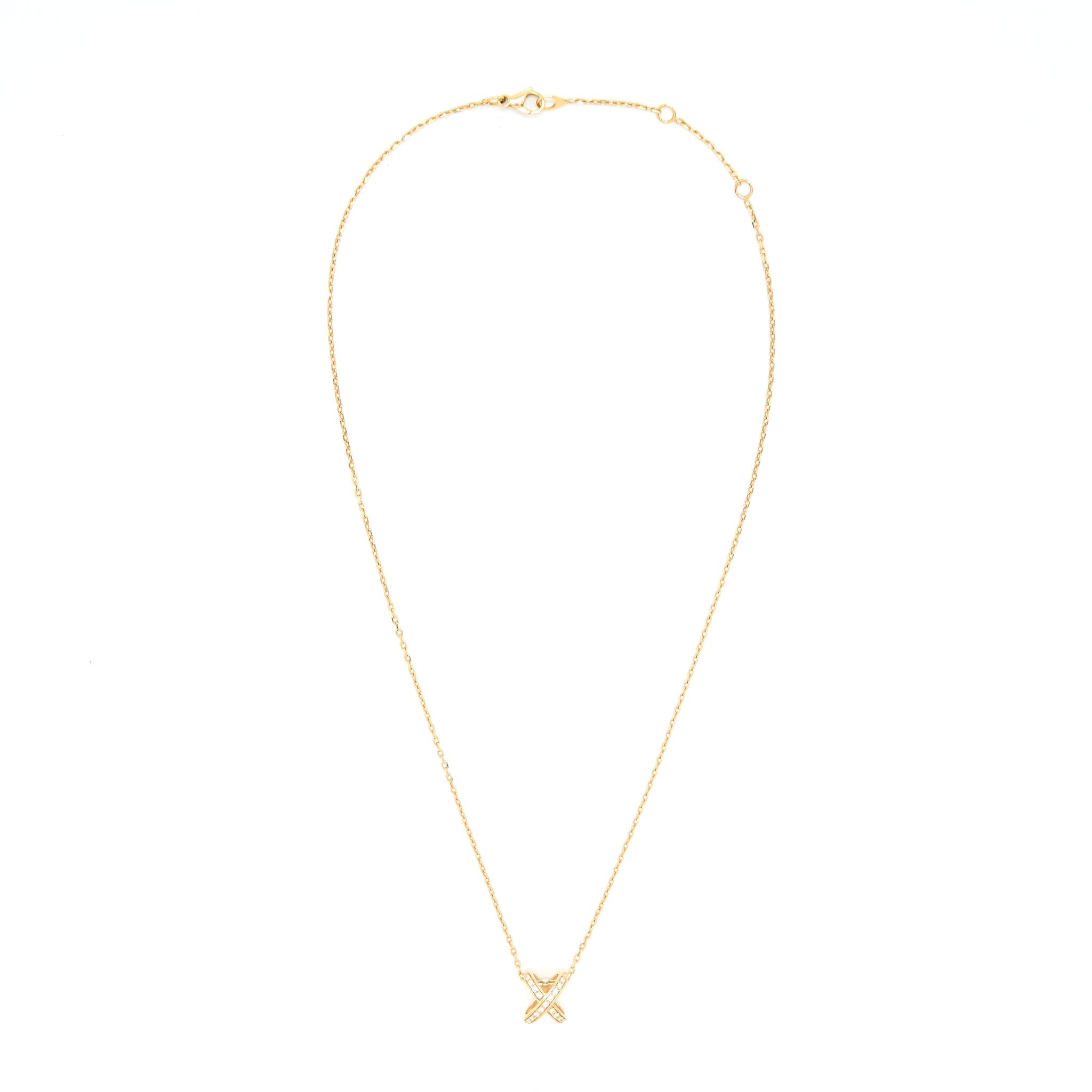 CHAUMET LIENS PENDANT PINK GOLD AND DIAMONDS