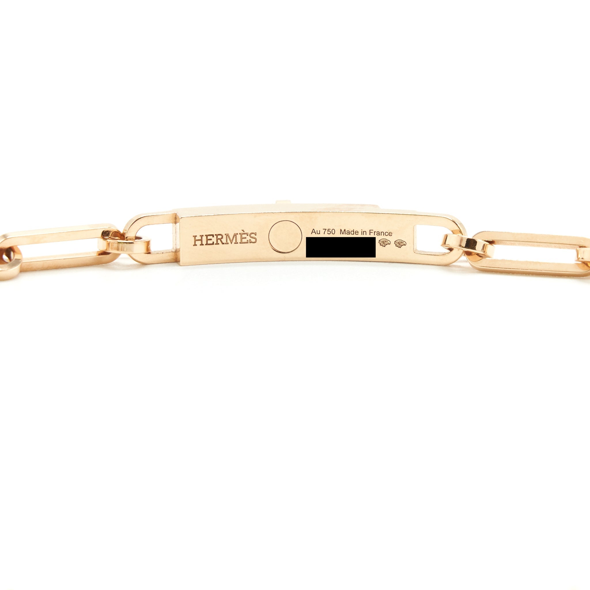 HERMES KELLY CHAINE CHOKER SMALL MODEL ROSE GOLD DIAMONDS