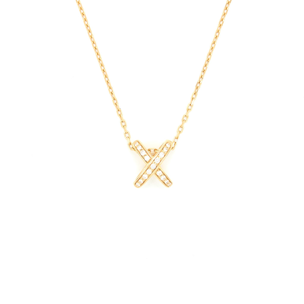 CHAUMET LIENS PENDANT PINK GOLD AND DIAMONDS