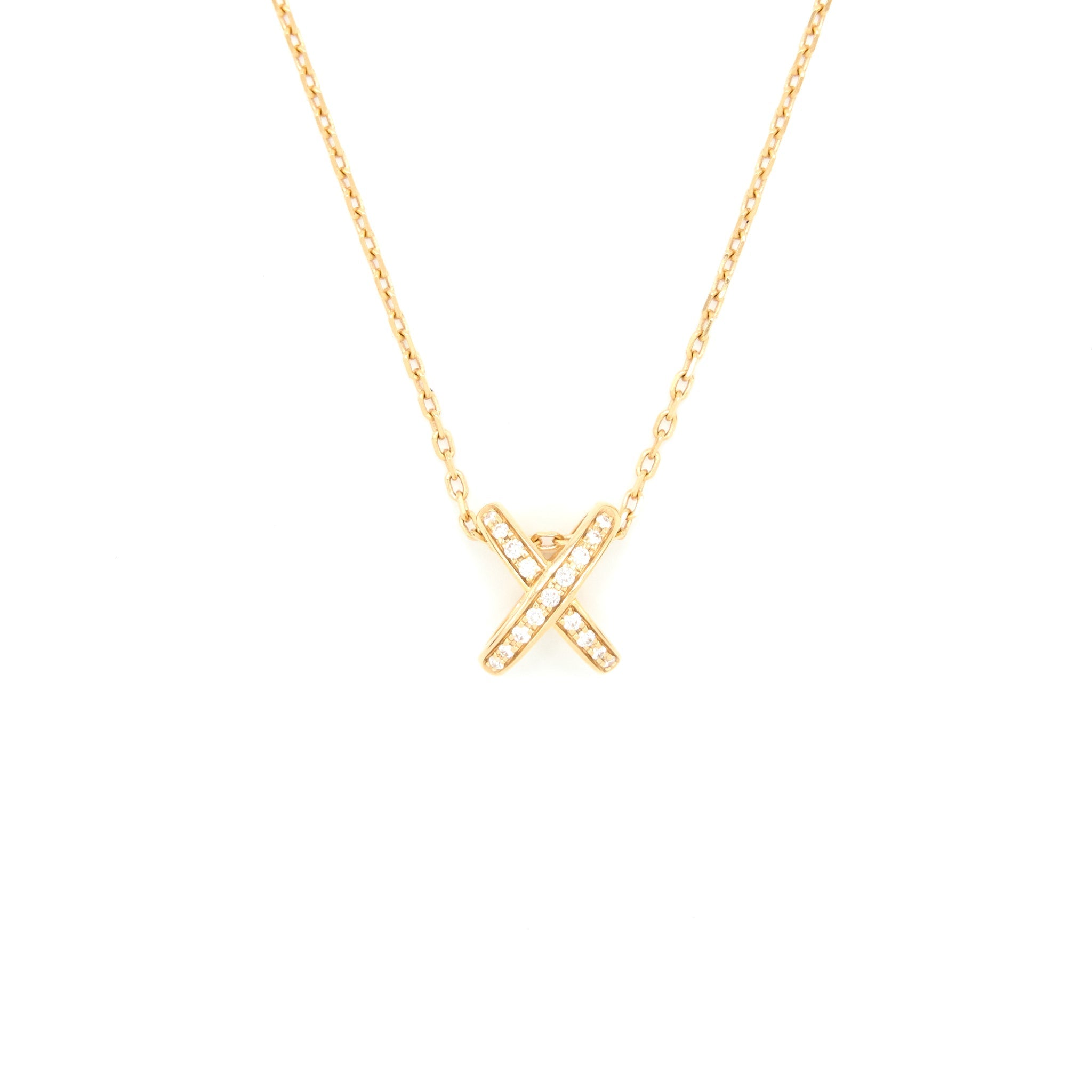CHAUMET LIENS PENDANT PINK GOLD AND DIAMONDS