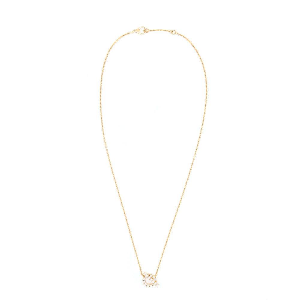 HERMES FINESSE NECKLACE ROSE GOLD WITH DIAMONDS