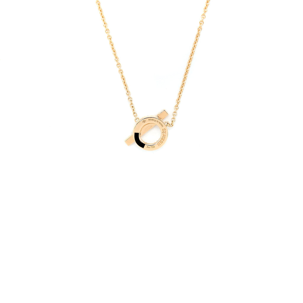 HERMES FINESSE NECKLACE ROSE GOLD WITH DIAMONDS