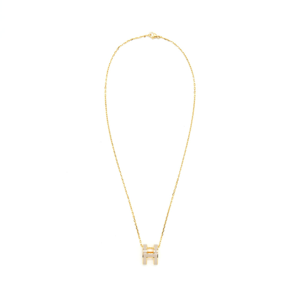HERMES POP H PENDANT MARRON GLACE GHW