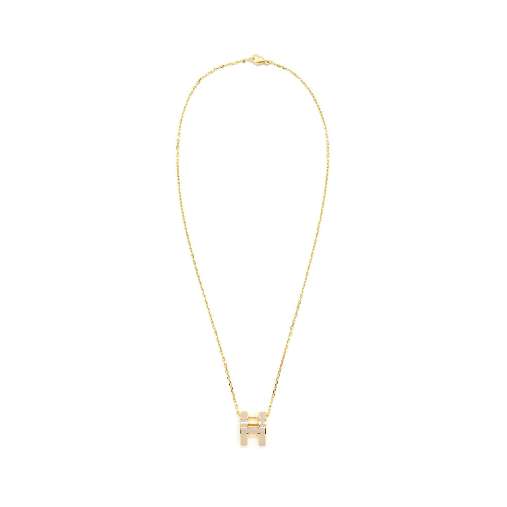 HERMES POP H PENDANT MARRON GLACE GHW