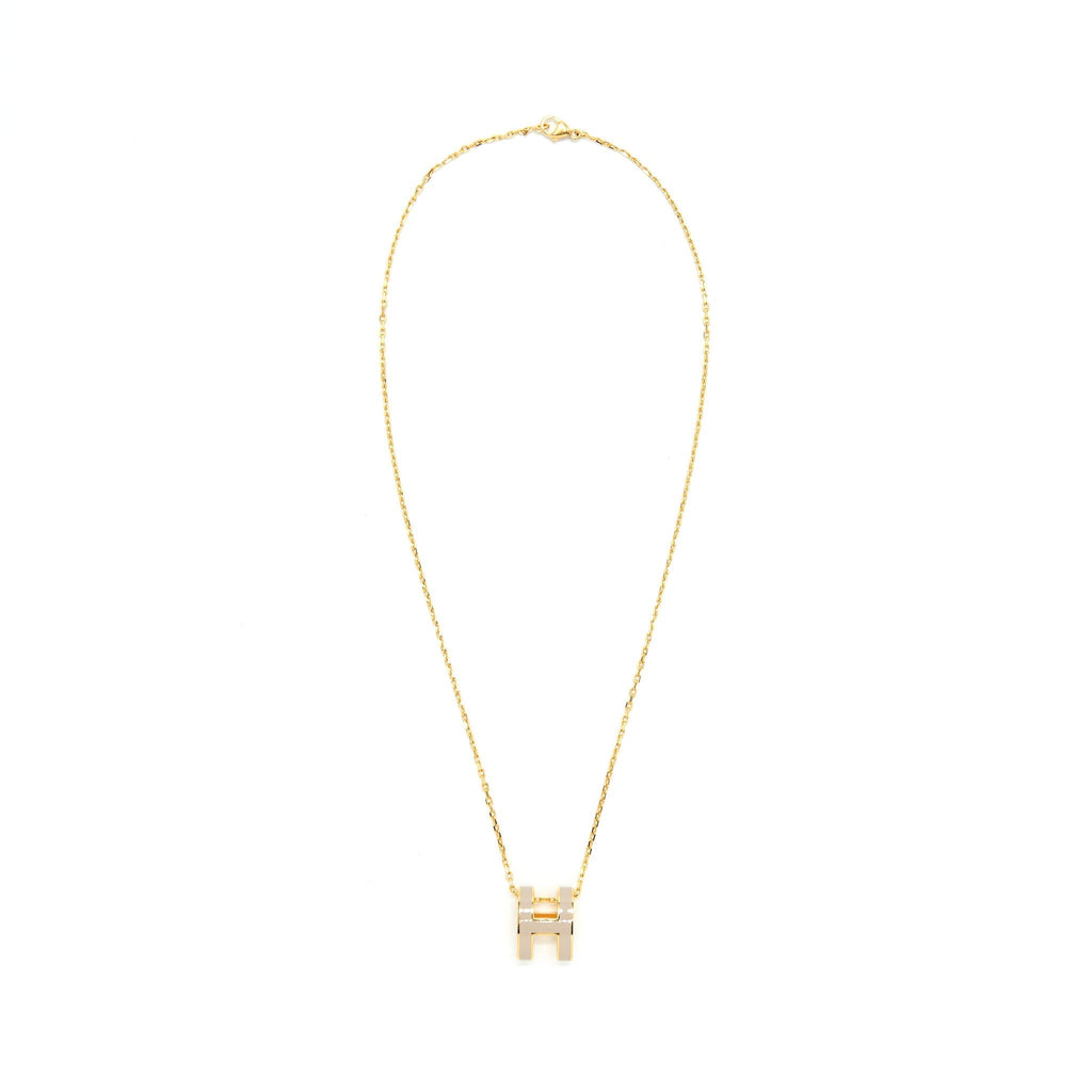 HERMES POP H PENDANT MARRON GLACE GHW