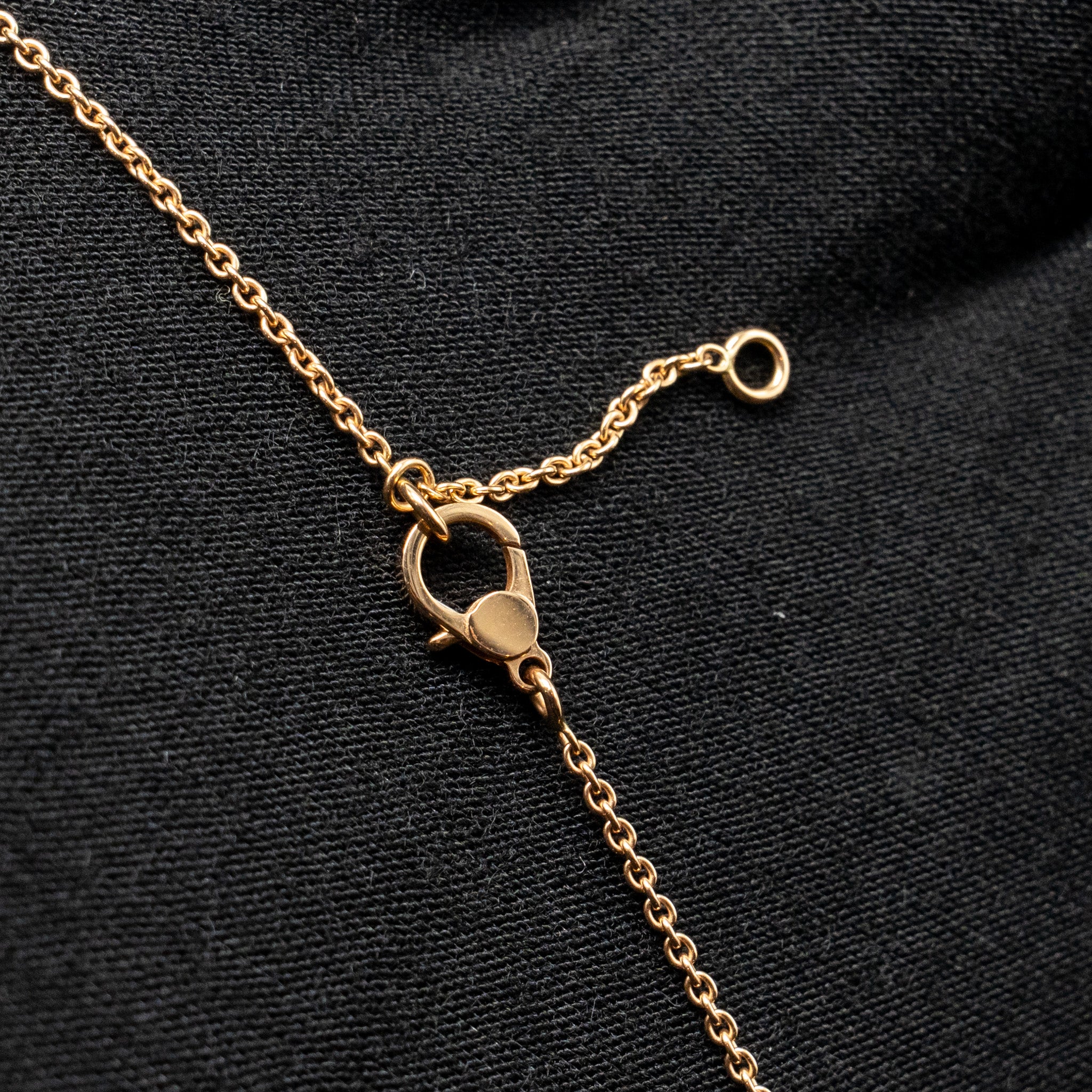 HERMES FINESSE PENDANT ROSE GOLD, DIAMONDS