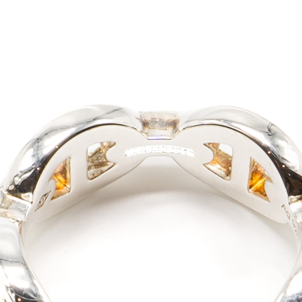 HERMES CHAINE D’ANCRE ENCHAINEE RING SILVER