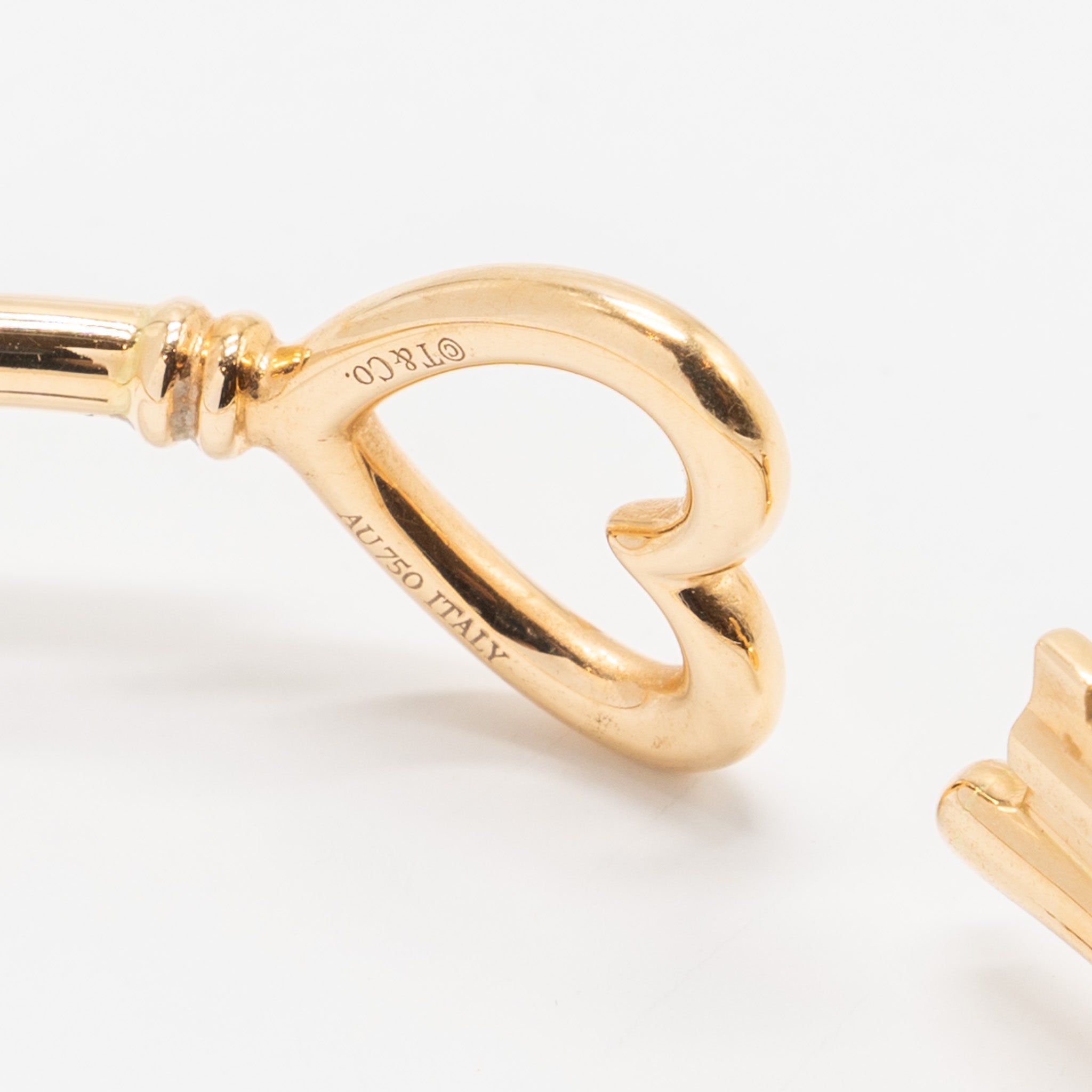 TIFFANY HEART KEY WIRE BRACELET ROSE GOLD