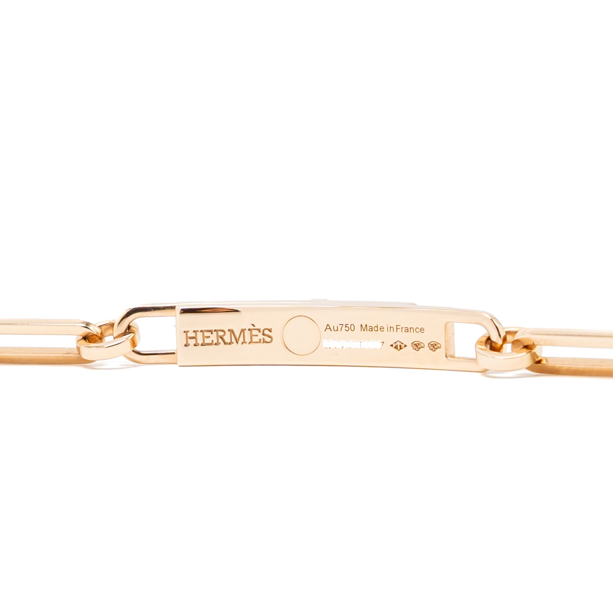 HERMES KELLY CHAIN CHOCKER/DOUBLE BRACELET ROSE GOLD, DIAMONDS