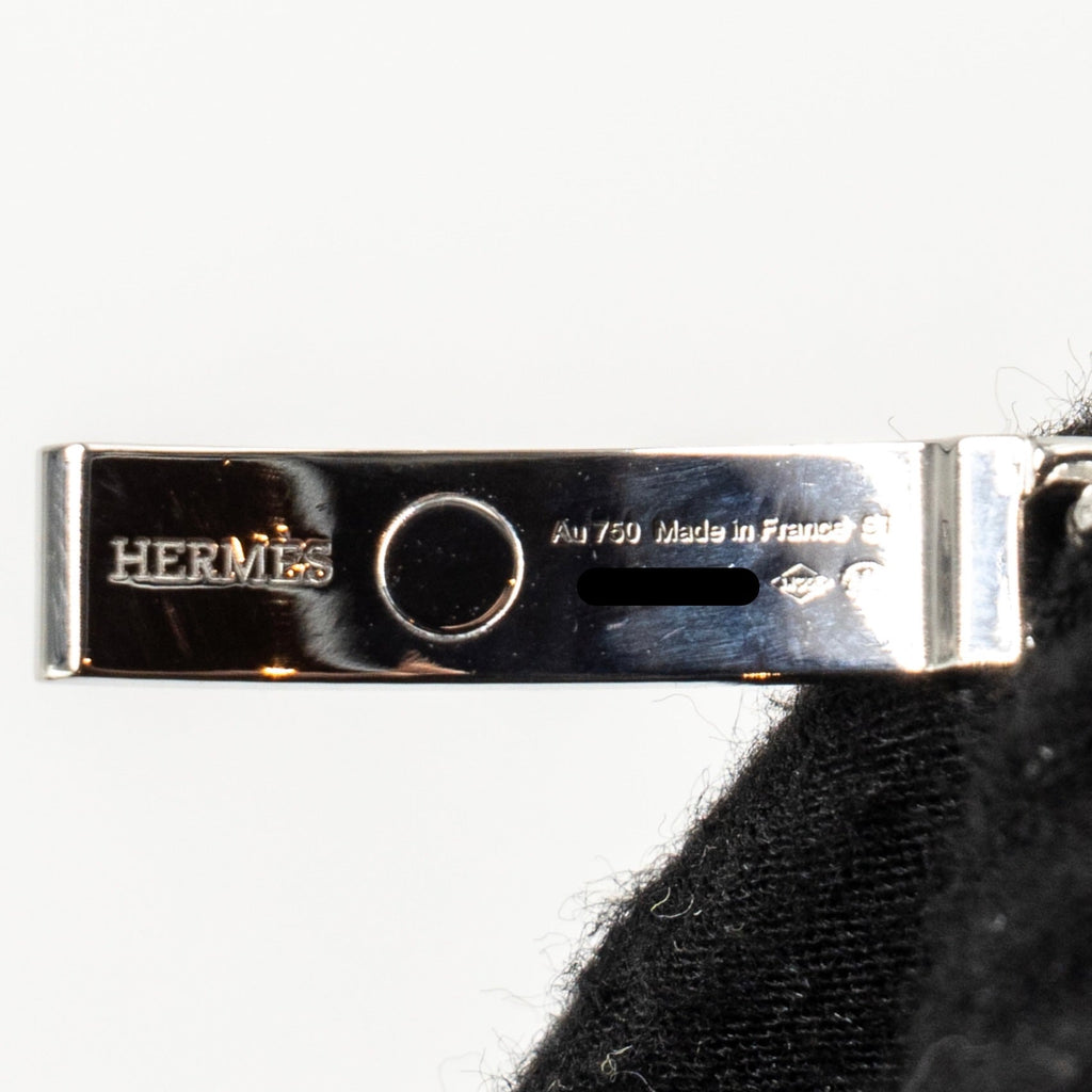 HERMES KELLY GOURMETTE BRACELET WHITE GOLD, DIAMONDS