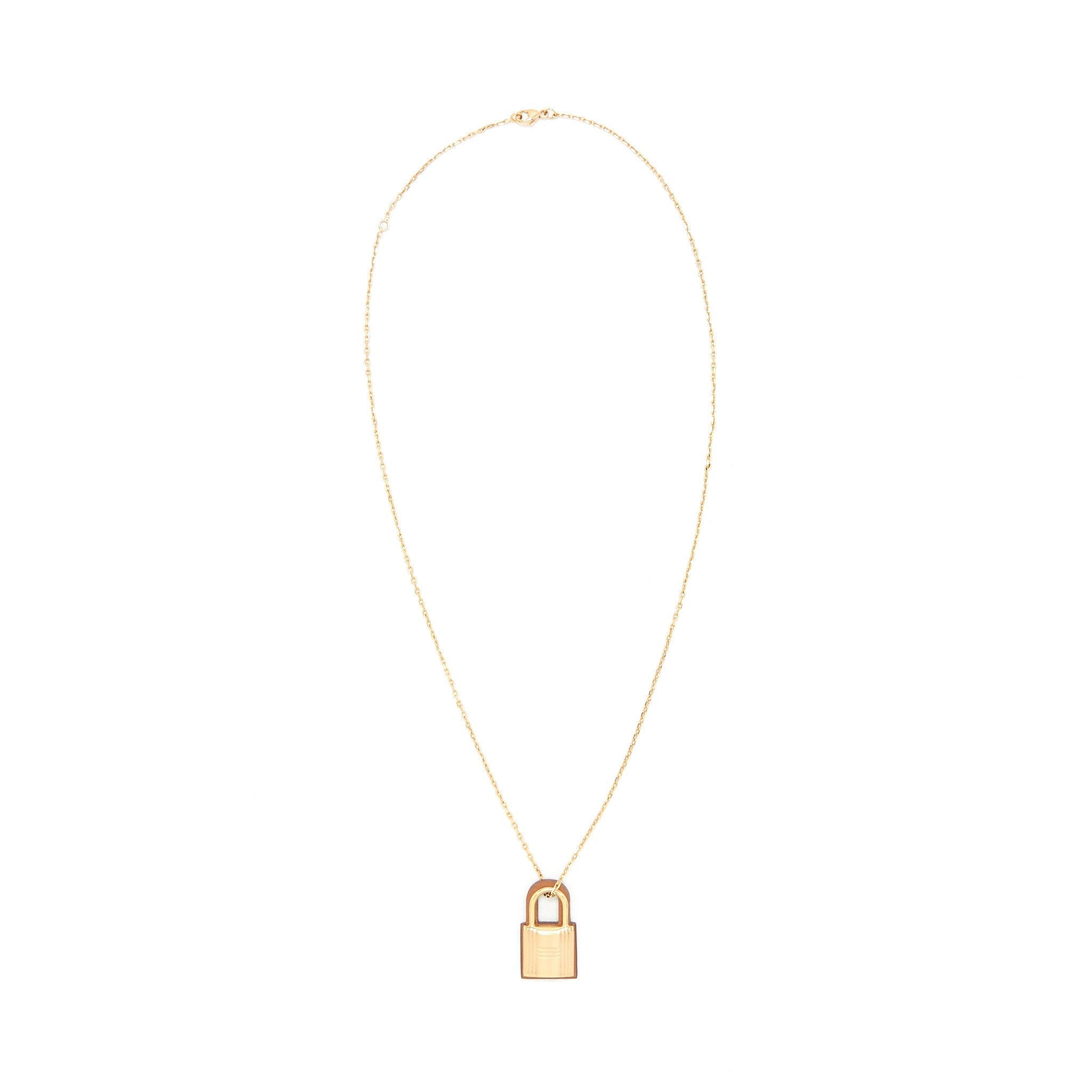 HERMES O'KELLY PENDANT GOLD WITH RGHW