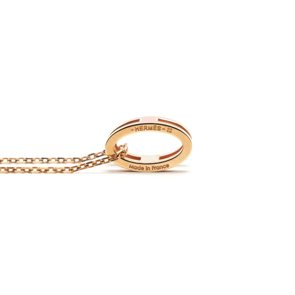 HERMES POP H NECKLACE ORANGE GRAFFITI RGHW