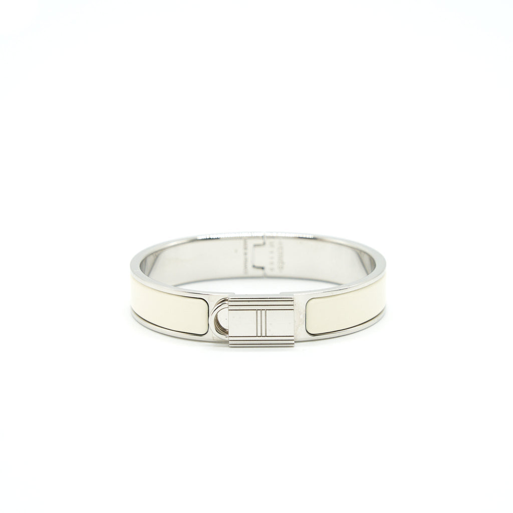 HERMES CLIC CADENAS BRACELET BLANC SHW