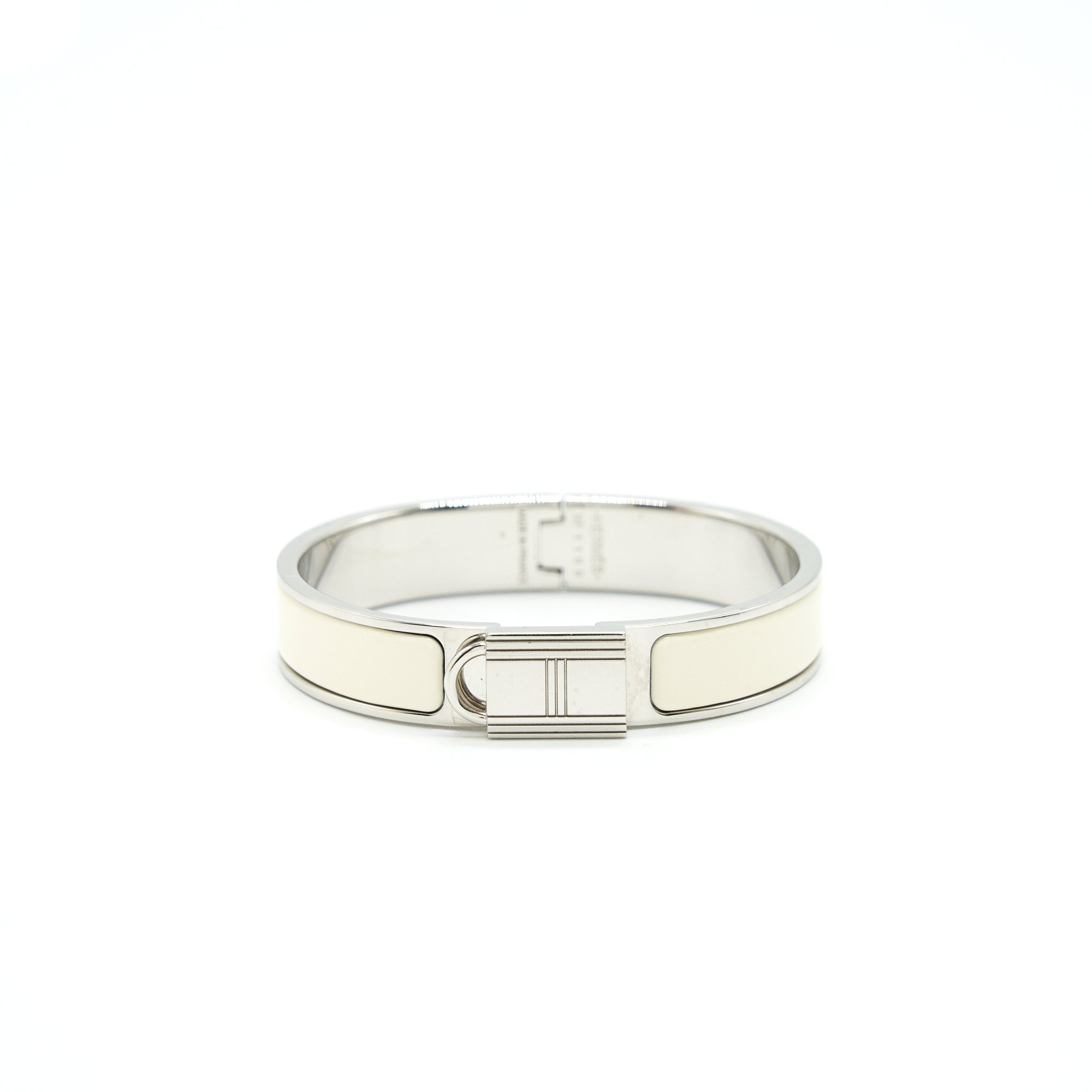 HERMES CLIC CADENAS BRACELET BLANC SHW