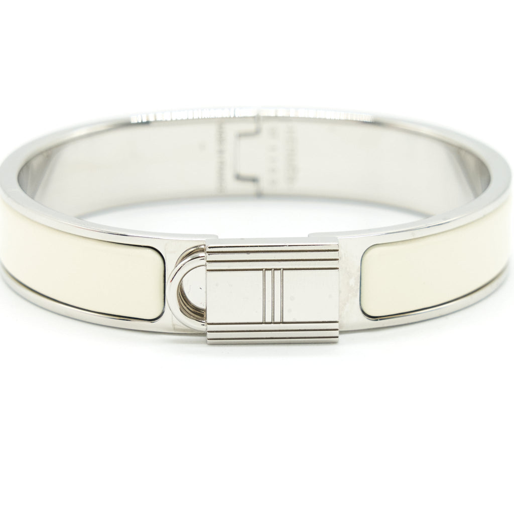 HERMES CLIC CADENAS BRACELET BLANC SHW