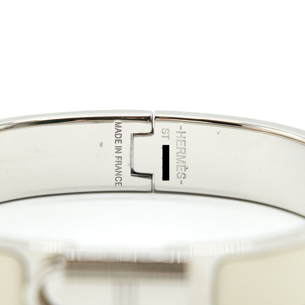 HERMES CLIC CADENAS BRACELET BLANC SHW