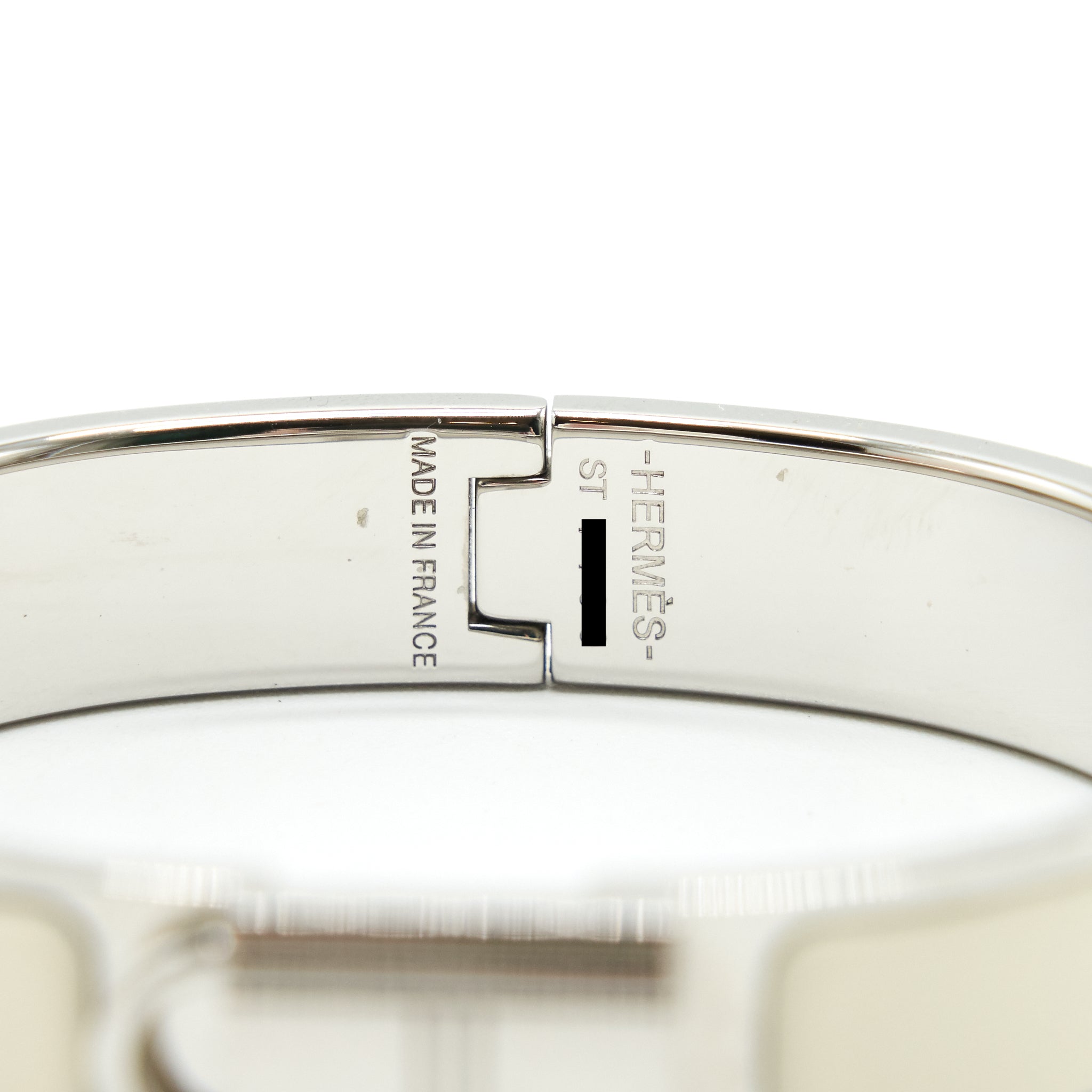 HERMES CLIC CADENAS BRACELET BLANC SHW