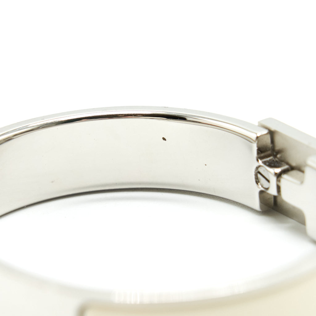 HERMES CLIC CADENAS BRACELET BLANC SHW