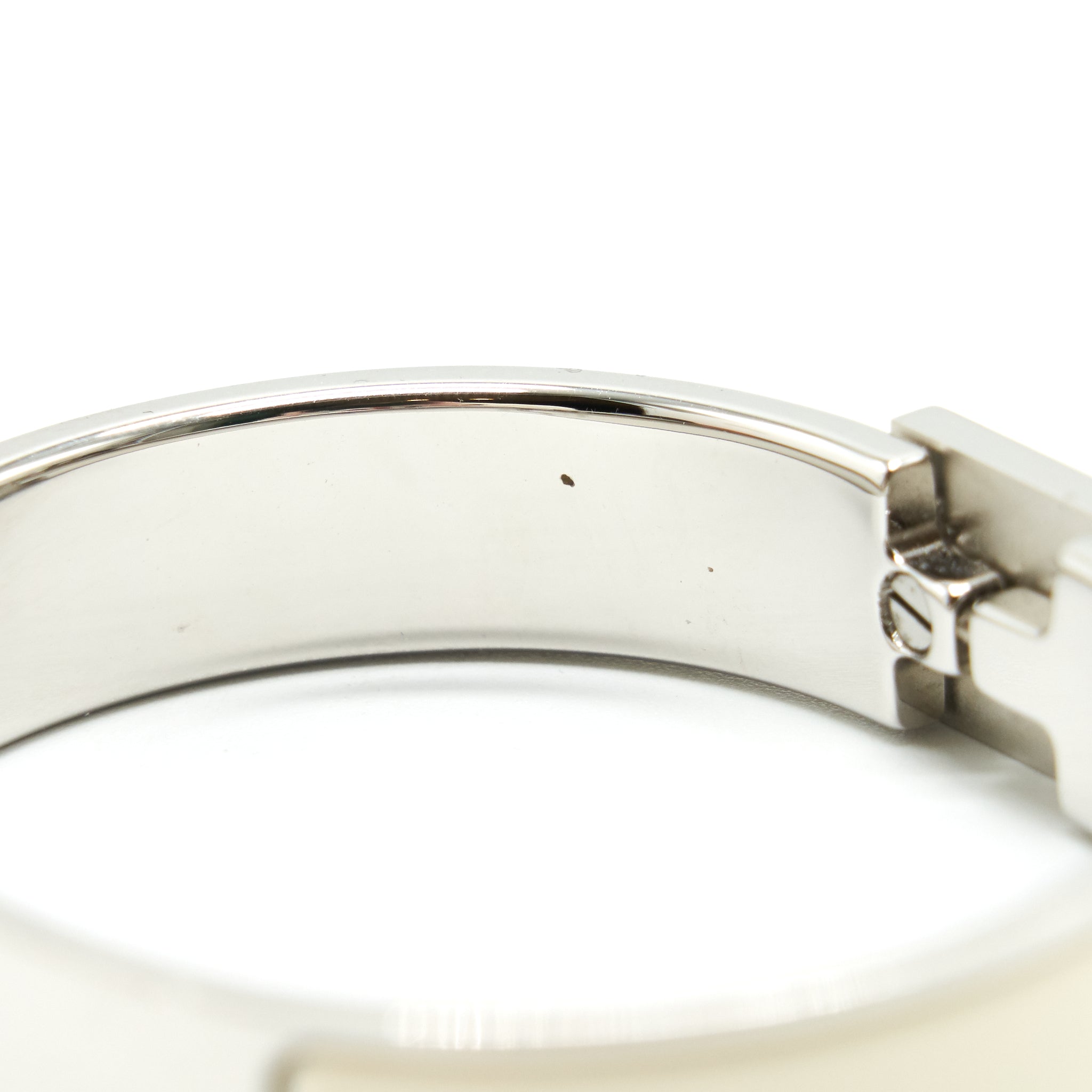 HERMES CLIC CADENAS BRACELET BLANC SHW