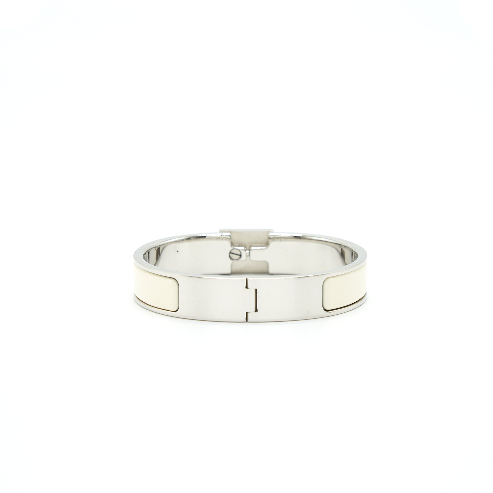 HERMES CLIC CADENAS BRACELET BLANC SHW