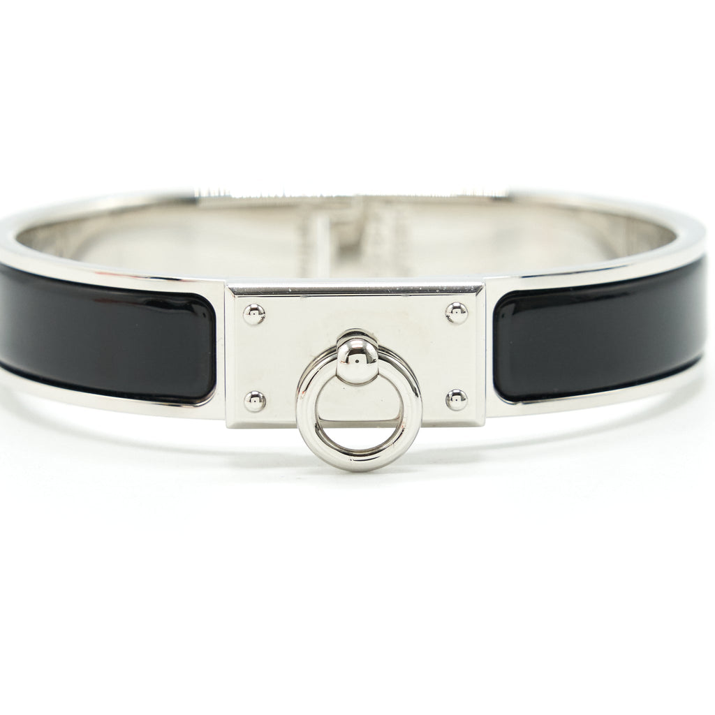 HERMES CLIC ANNEAU BRACELET BLACK SHW