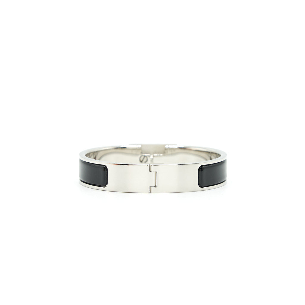 HERMES CLIC ANNEAU BRACELET BLACK SHW