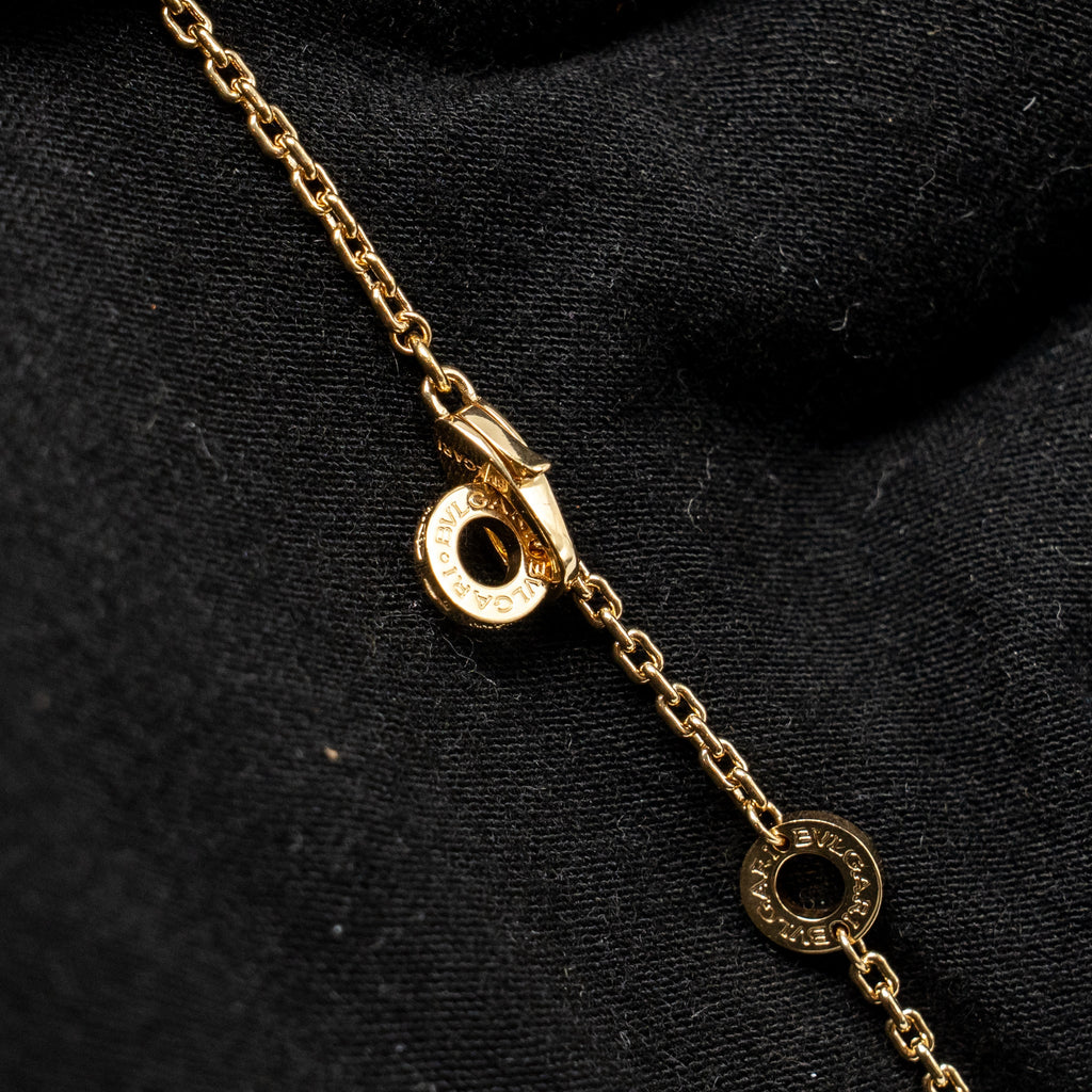 BVLGARI SERPENTI VIPER NECKLACE YELLOW GOLD WITH DIAMONDS