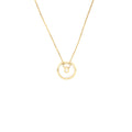CARTIER AMULETTE DE CARTIER NECKLACE XS MODEL WITH YELLOW GOLD WHITE MOTHER-OF-PEARL