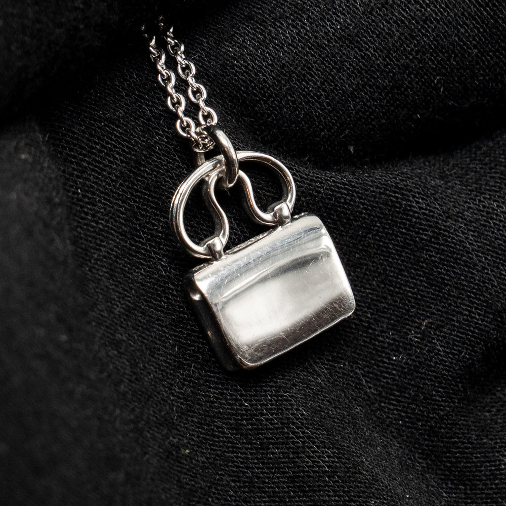 HERMES CONSTANCE PENDANT WHITE GOLD WITH DIAMONDS