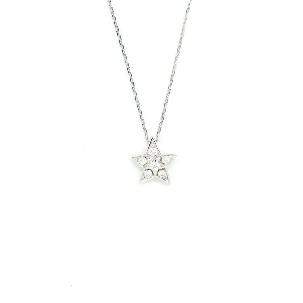 CHANEL COMETE GEODE NECKLACE SMALL VERSION 18K WHITE GOLD WITH DIAMONDS