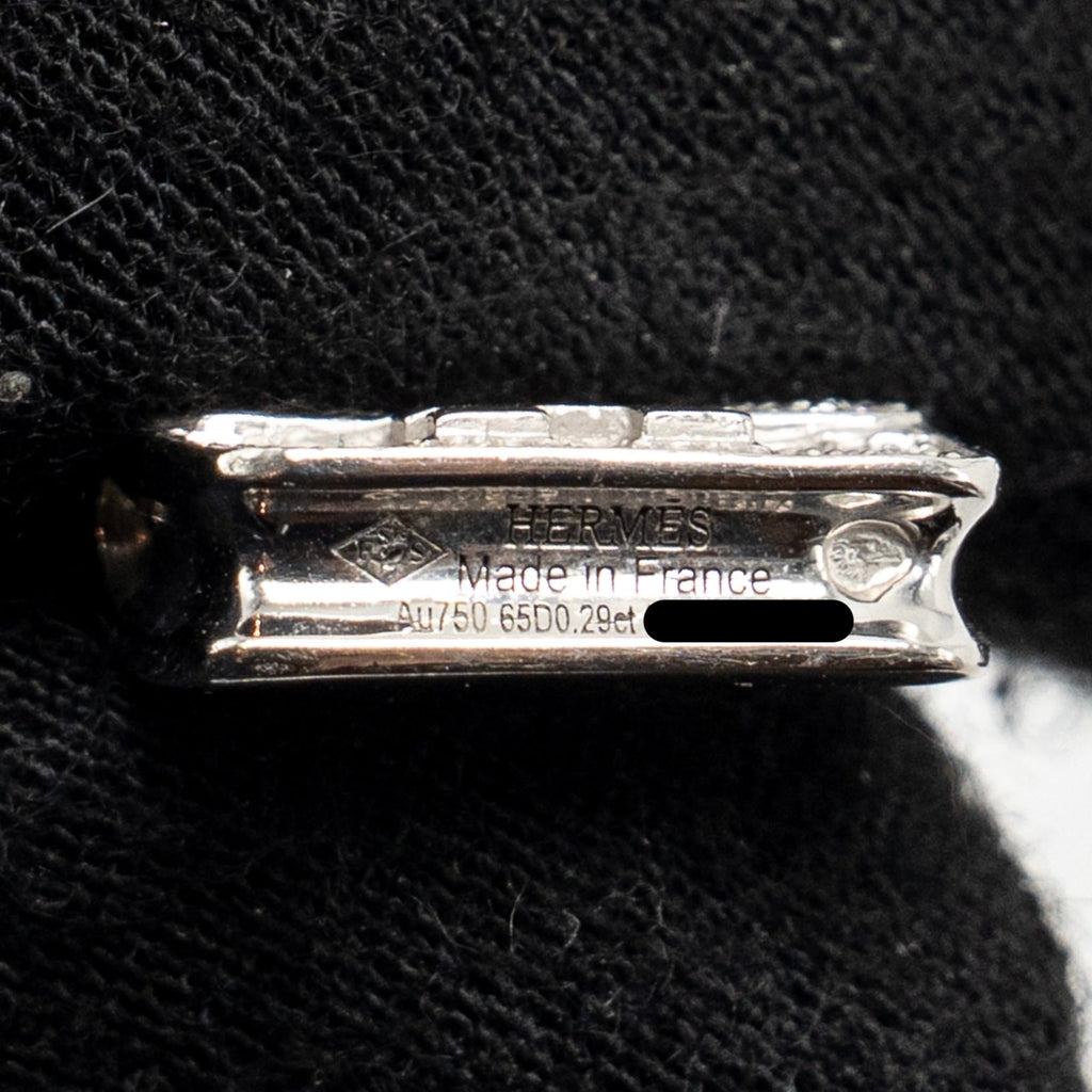 HERMES CONSTANCE PENDANT WHITE GOLD WITH DIAMONDS