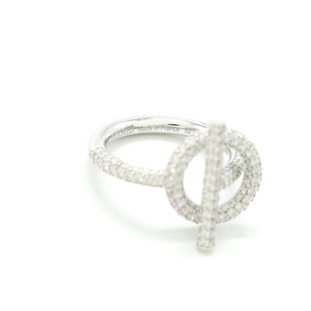 HERMES ECHAPPE HERMES RING WHITE GOLD WITH DIAMONDS