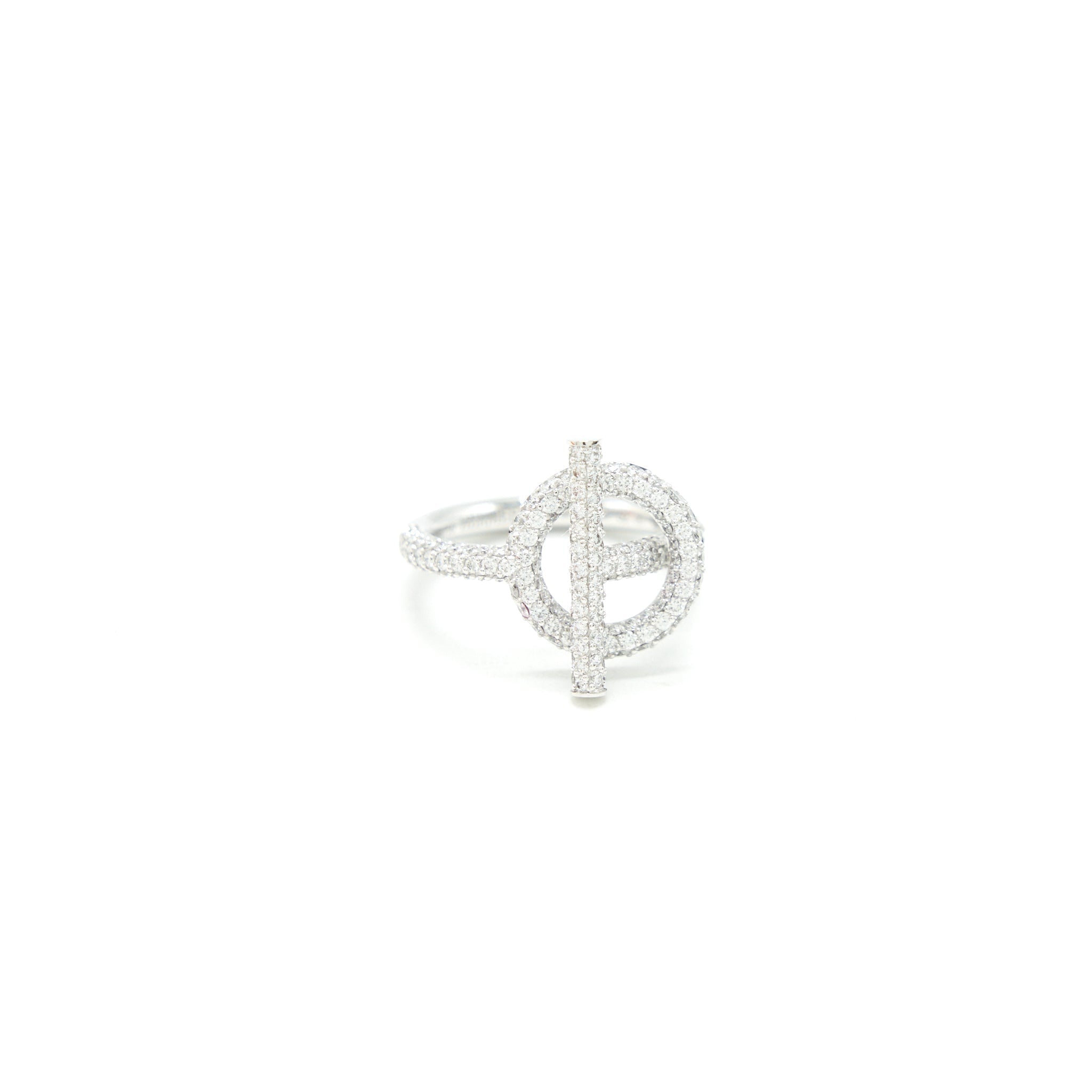 HERMES ECHAPPE HERMES RING WHITE GOLD WITH DIAMONDS