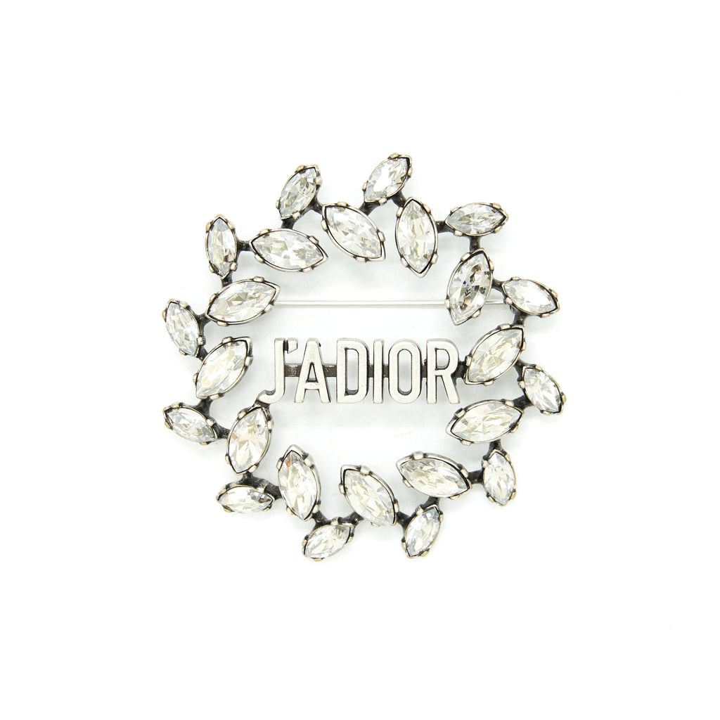 DIOR CRYSTAL ROUND J'ADIOR BROOCH