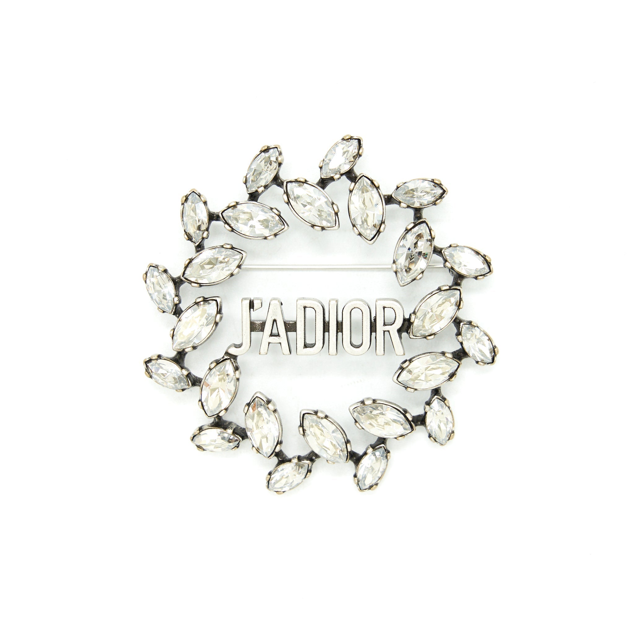 DIOR CRYSTAL ROUND J'ADIOR BROOCH