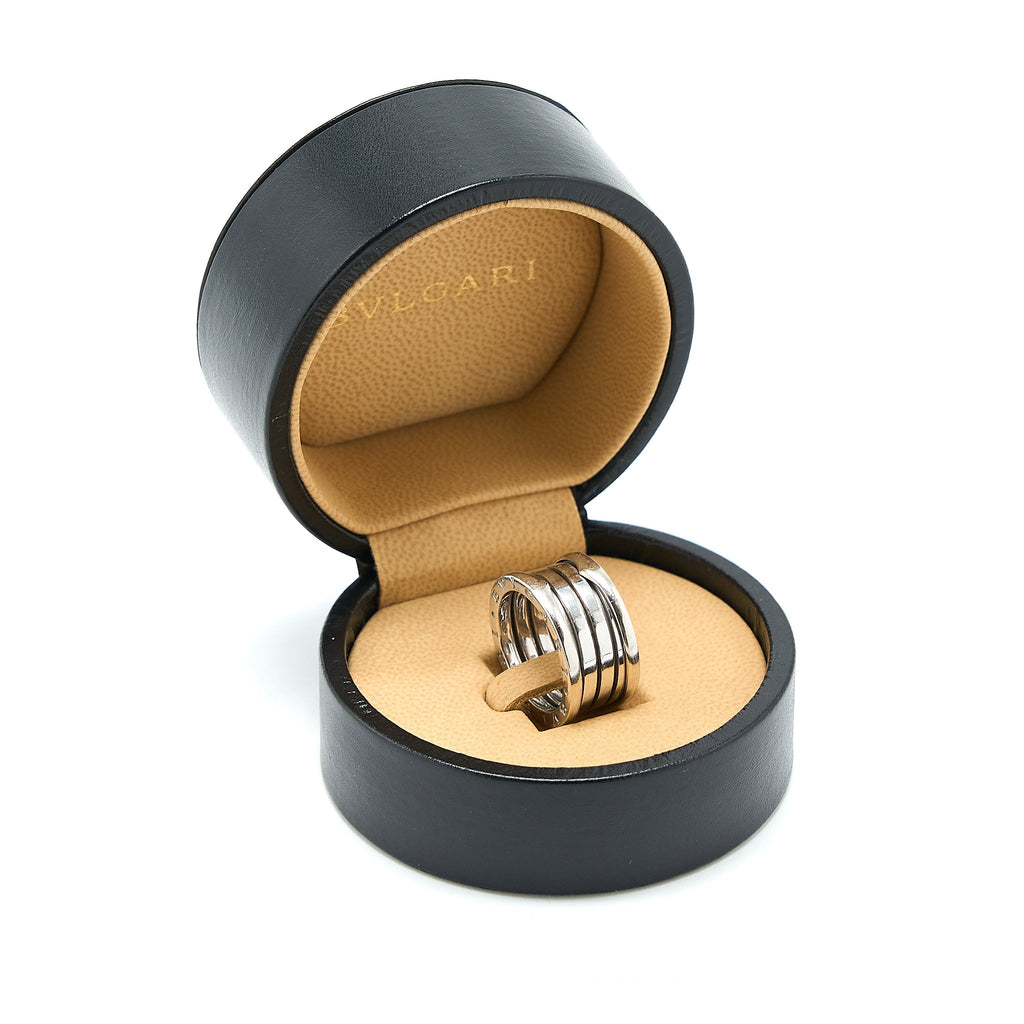 BVLGARI B.ZERO FOUR-BAND RING 18K WHITE GOLD