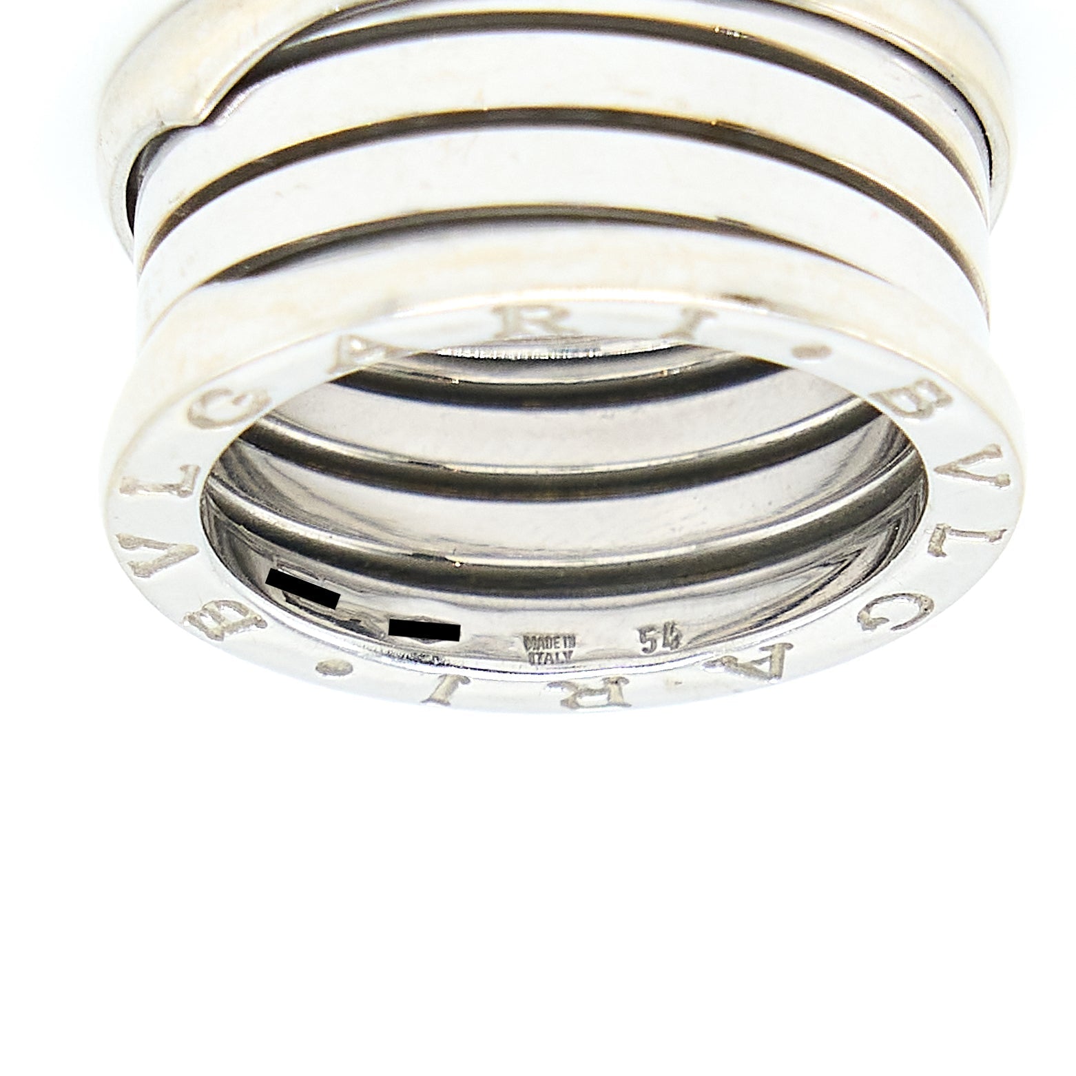 BVLGARI B.ZERO FOUR-BAND RING 18K WHITE GOLD