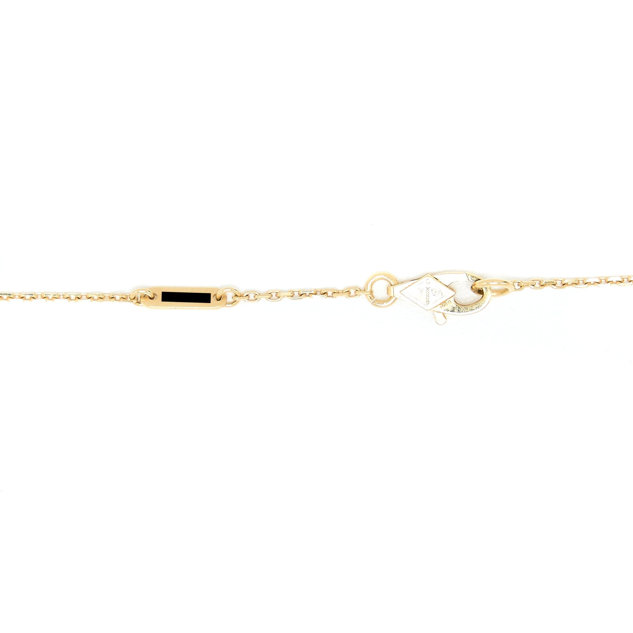 VAN CLEEF & ARPELS SWEET ALHAMBRA PENDANT MOTHER OF PEARL YELLOW GOLD