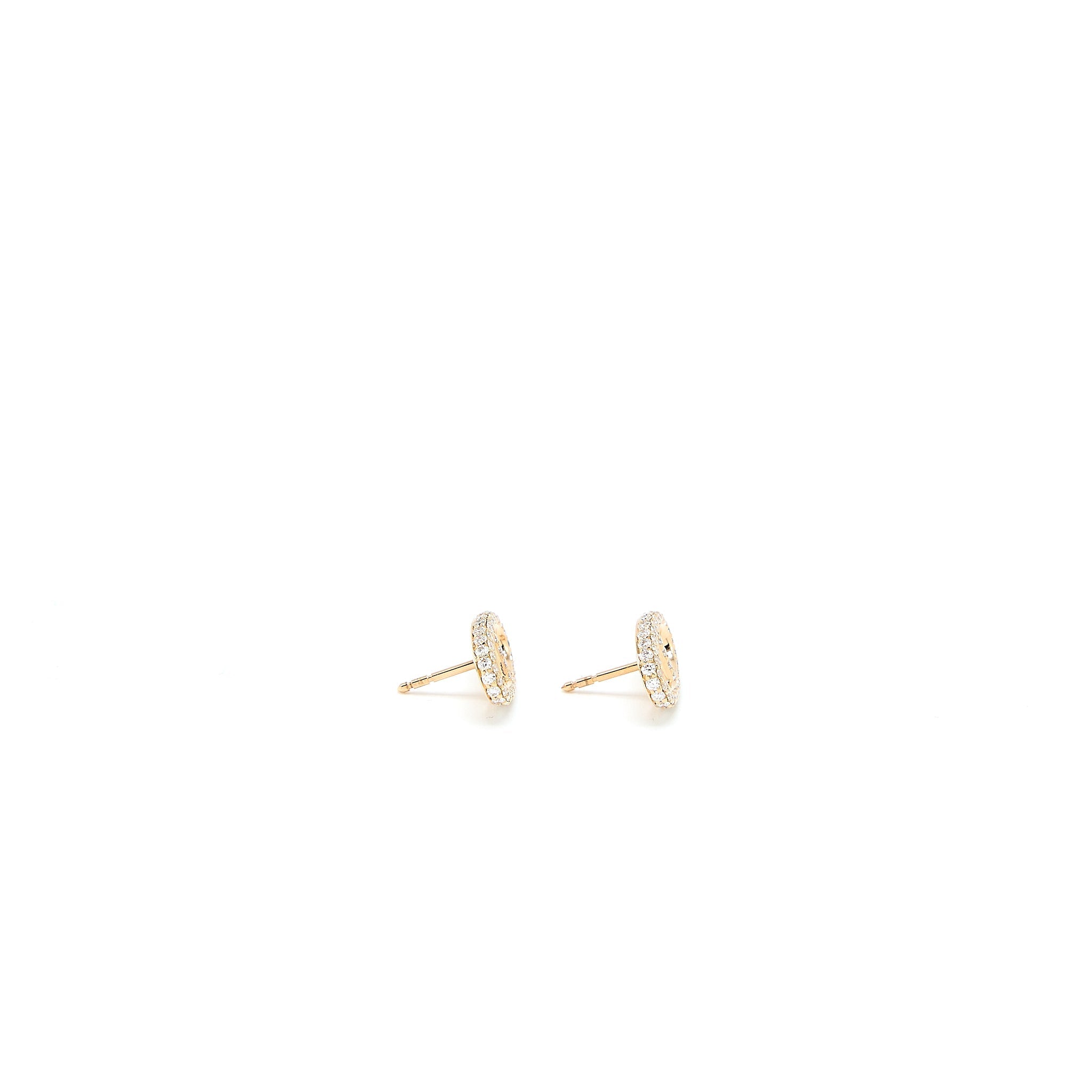 HERMES NEW FARANDOLE EARRINGS ROSE GOLD DIAMONDS