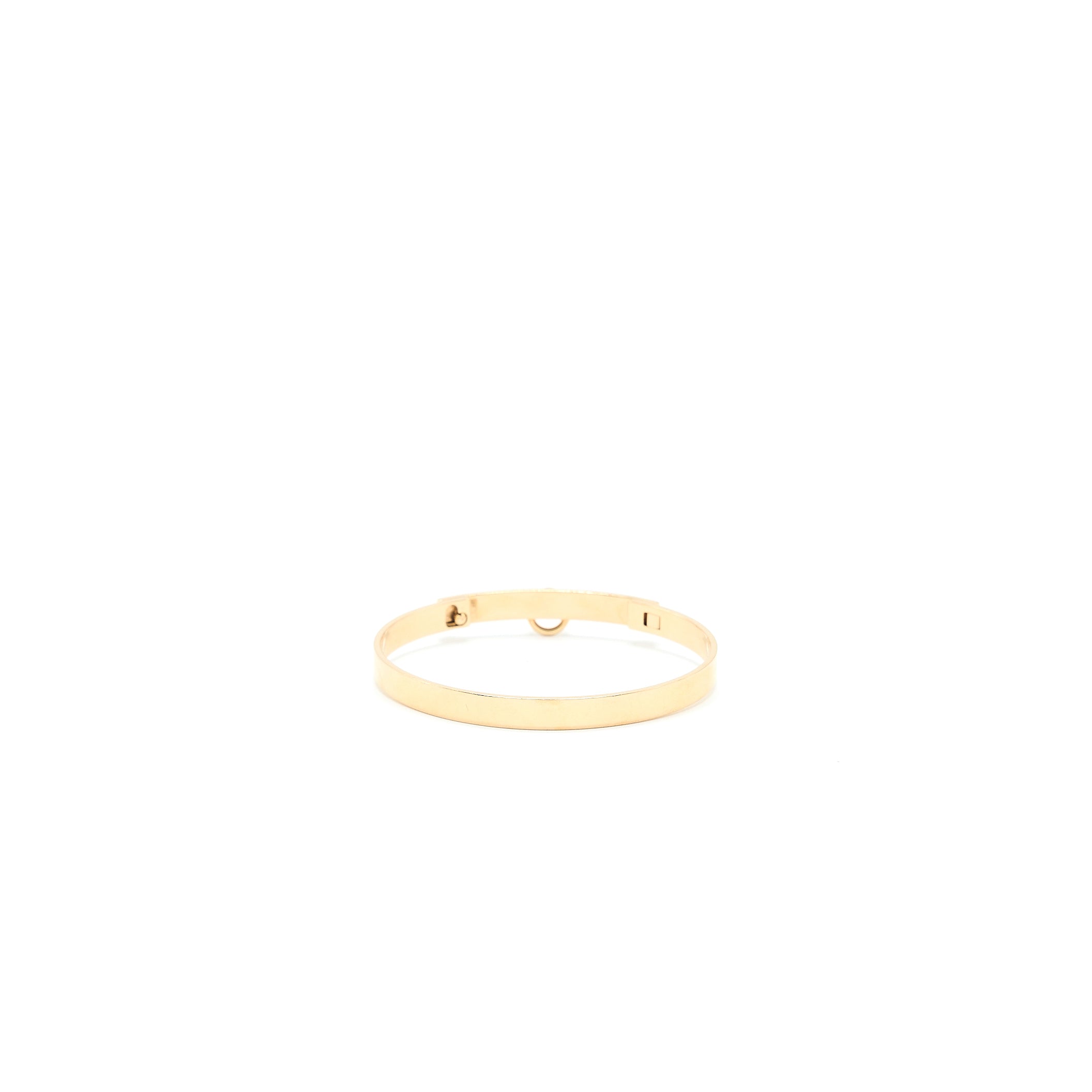 HERMES COLLIER DE CHIEN BRACELET YELLOW GOLD DIAMONDS