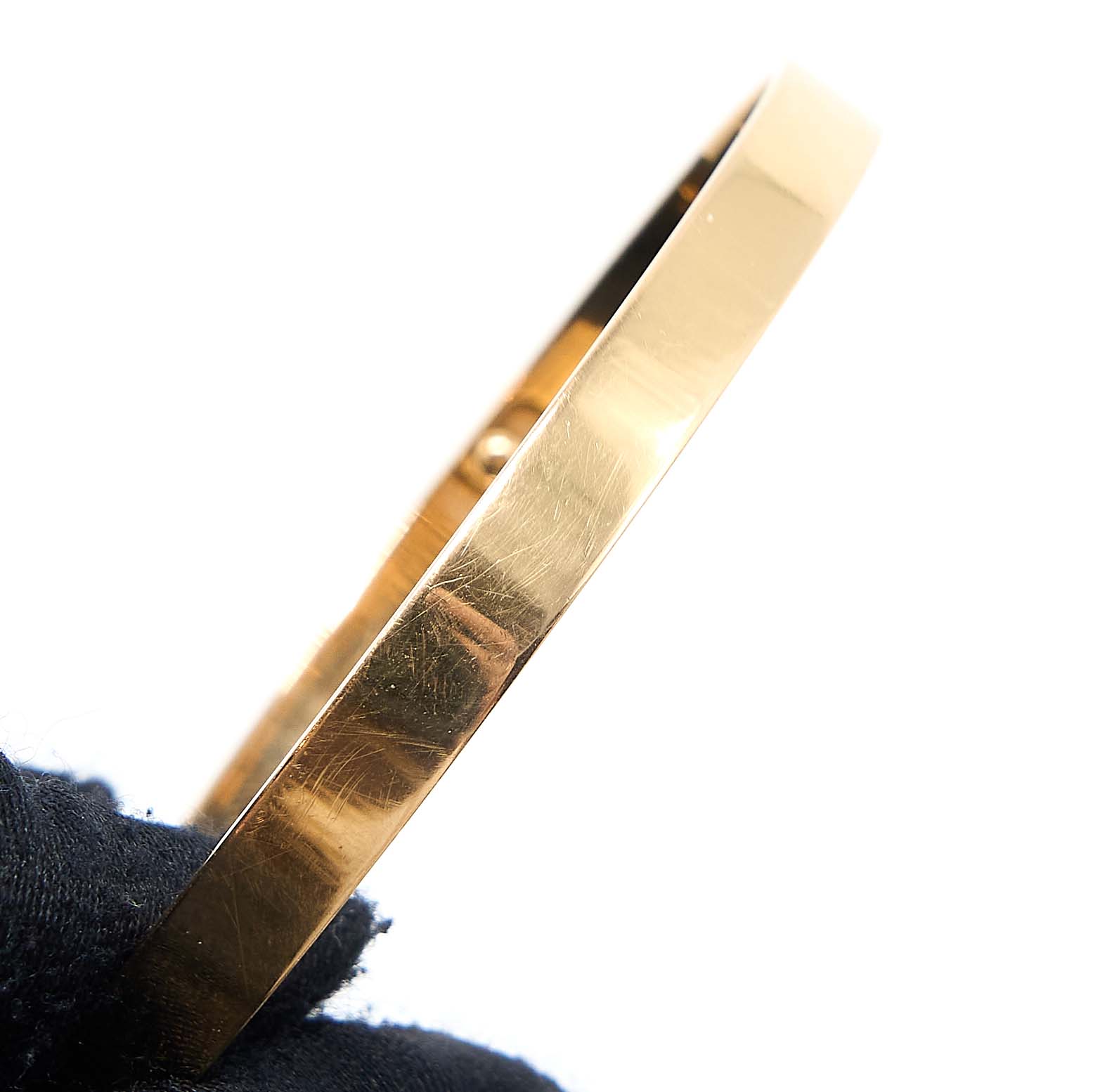 HERMES COLLIER DE CHIEN BRACELET YELLOW GOLD DIAMONDS