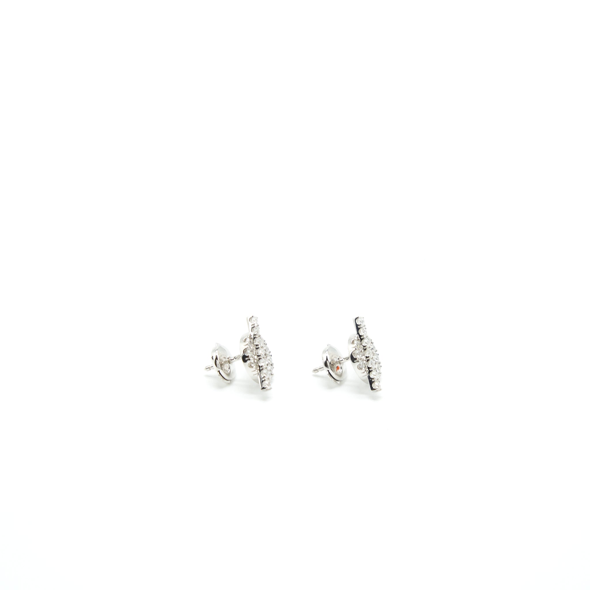 HERMES FINESE EARRINGS WHITE GOLD WITH DIAMONDS