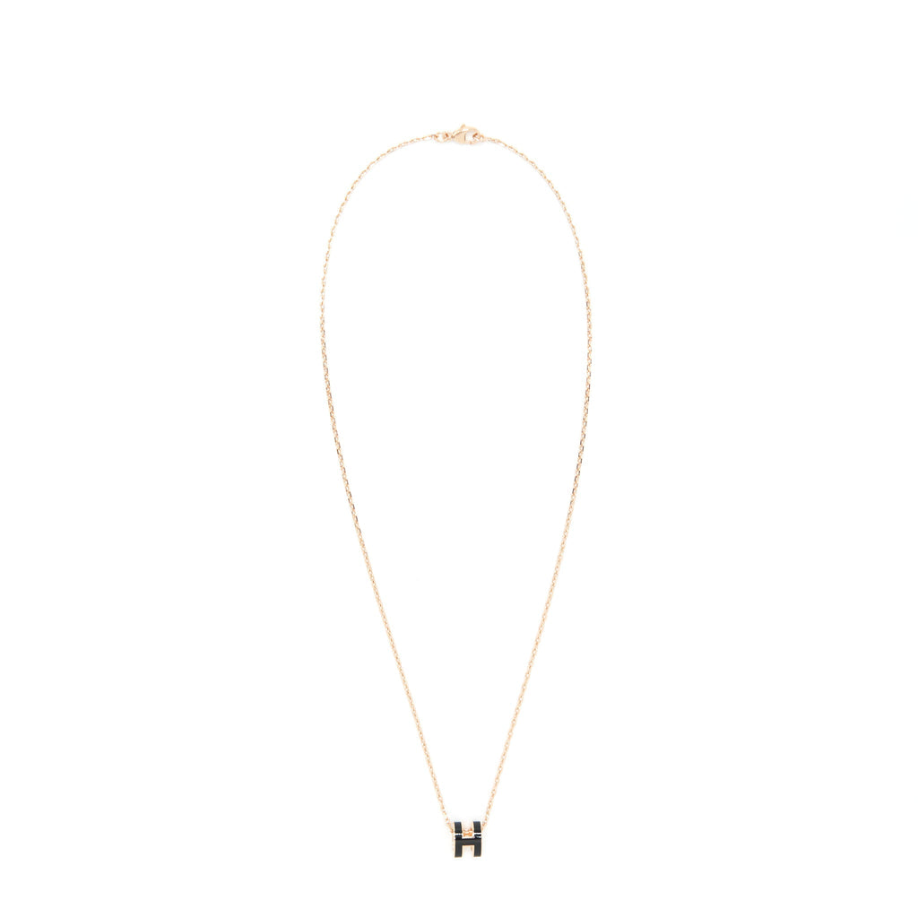 HERMES MINI POP H PENDENT BLACK RGHW