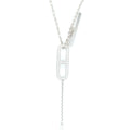 HERMES EVER CHAINE D'ANCRE LARIAT NECKLACE WHITE GOLD DIAMONDS